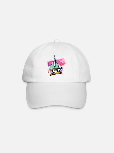 Jet Strike Bold Logo - Baseballkappe - Weiß/Weiß