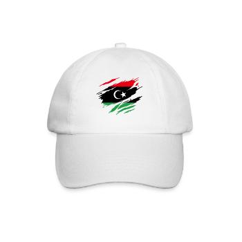 Libysche Libysche Flagge - Baseballkappe - Weiß/Weiß - Vorne