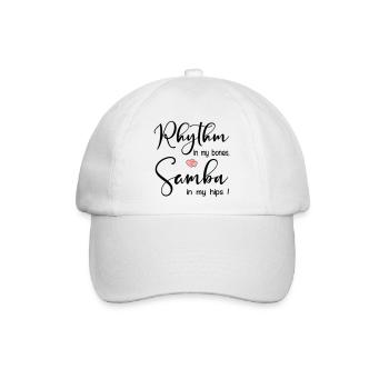 Samba-Rhythmustanz - Baseballkappe - Weiß/Weiß - Vorne