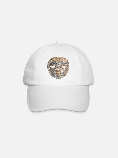 Kristallmasken Glanzdetail - Baseballkappe - Weiß/Weiß