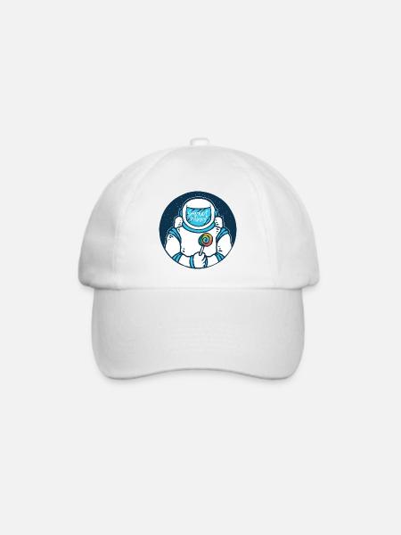 Süßer Galaxie-Astronaut - Baseballkappe - Weiß/Weiß