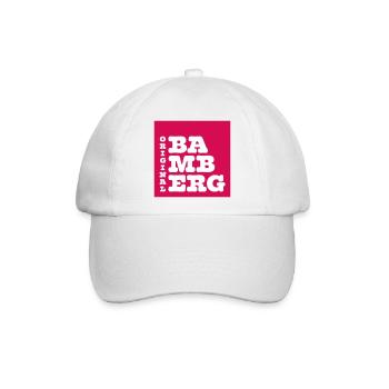 Original Bamberg Retro Schrift - Baseballkappe - Weiß/Weiß - Vorne