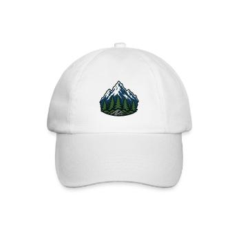Bergwald Patch - Baseballkappe - Weiß/Weiß - Vorne