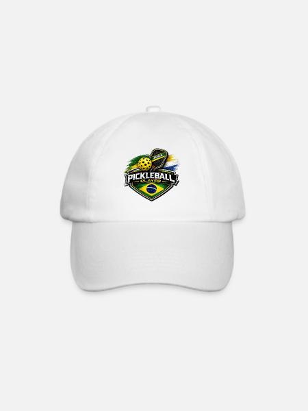 Pickleball BRASILIEN - Baseballkappe - Weiß/Weiß