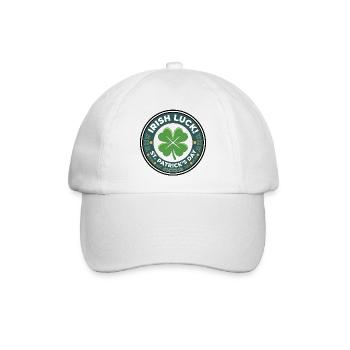 Kleeblatt Glück St Patrick's Day - Baseballkappe - Weiß/Weiß - Vorne