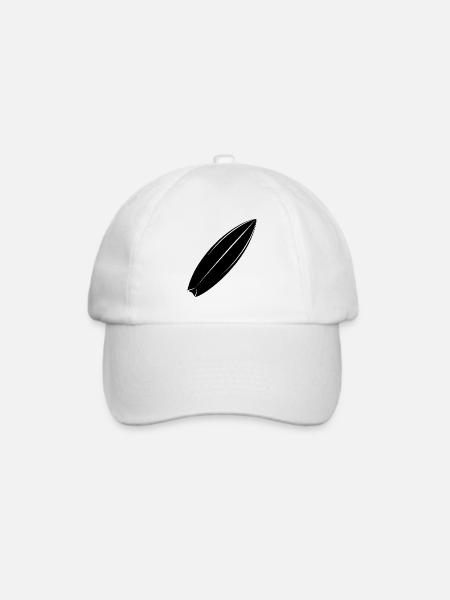 Surfbrett - Baseballkappe - Weiß/Weiß