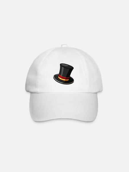 Zylinder - Baseballkappe - Weiß/Weiß
