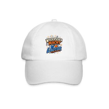 Wiedersehen Macht Lauter - Baseballkappe - Weiß/Weiß - Vorne