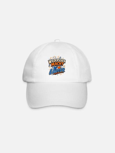 Wiedersehen Macht Lauter - Baseballkappe - Weiß/Weiß