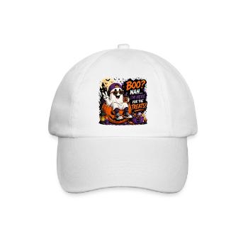 Halloween cute ghost - Baseballkappe - Weiß/Weiß - Vorne