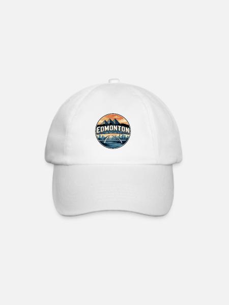 Retro Edmonton Walterdale Bridge Abzeichen - Baseballkappe - Weiß/Weiß