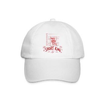 Short King - Baseballkappe - Weiß/Weiß - Vorne