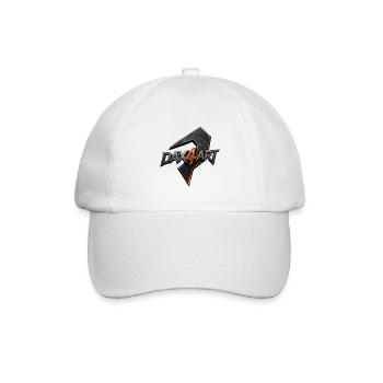 DAX4ART Metall-Logo Lightning - Baseballkappe - Weiß/Weiß - Vorne