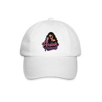 Persische Prinzessin Glamour - Baseballkappe - Weiß/Weiß - Vorne
