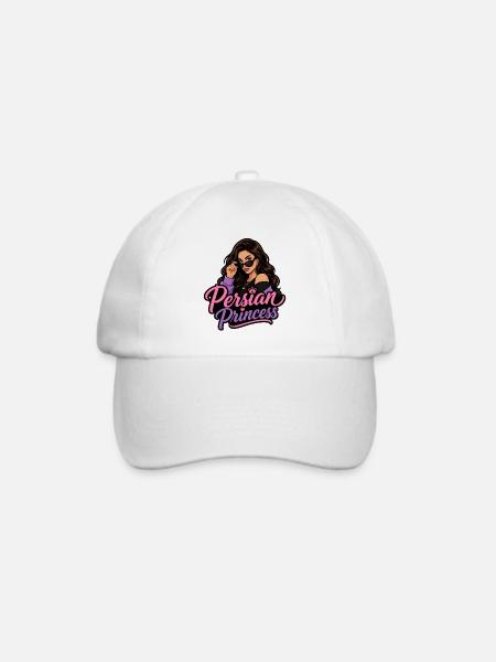 Persische Prinzessin Glamour - Baseballkappe - Weiß/Weiß