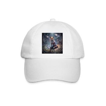 tarot_fox - Baseballkappe - Weiß/Weiß - Vorne