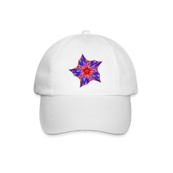 Kosmischer Seestern - Baseballkappe - Weiß/Weiß - Vorne