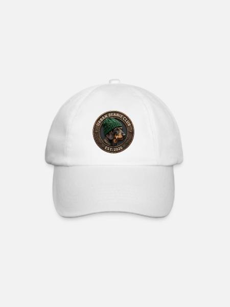 Urban Beanie Club - Dackel - Baseballkappe - Weiß/Weiß