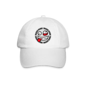 Massive weirdo Komischer Weirdo Lustig Spruch Logo - Baseballkappe - Weiß/Weiß - Vorne