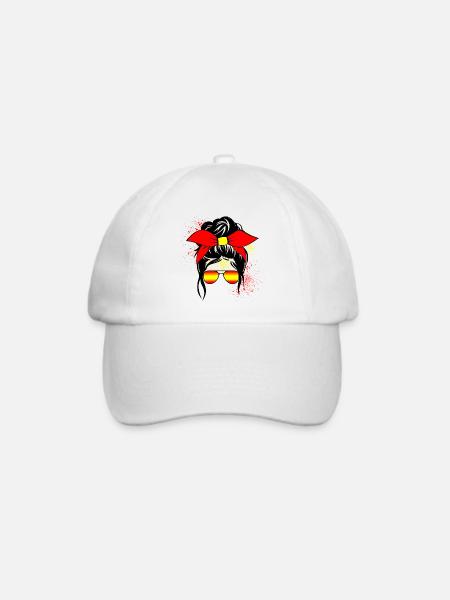Spain Girl - Baseballkappe - Weiß/Weiß