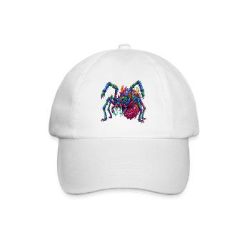 Neon Arachnid Rampage - Baseballkappe - Weiß/Weiß - Vorne