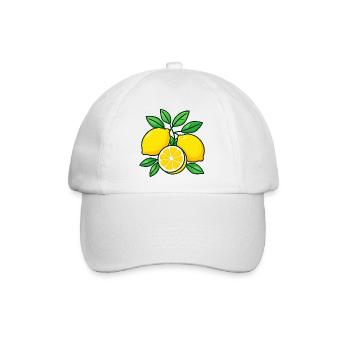 summer lemon - Baseballkappe - Weiß/Weiß - Vorne