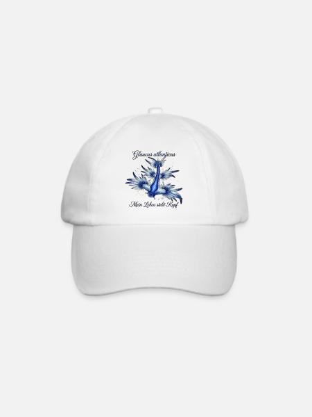 Glaucus Atlanticus - Mein Leben steht Kopf - Baseballkappe - Weiß/Weiß