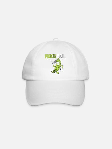 Pickle_Ball-_Gurke - Baseballkappe - Weiß/Weiß
