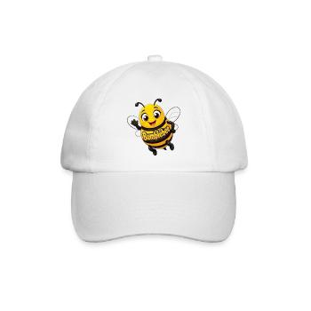 Kawaii Honigbiene Bumblebee - Baseballkappe - Weiß/Weiß - Vorne