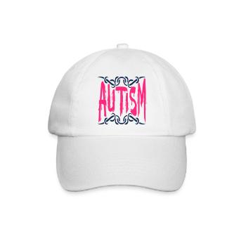 Autismus-Spektrum-Störung - Baseballkappe - Weiß/Weiß - Vorne