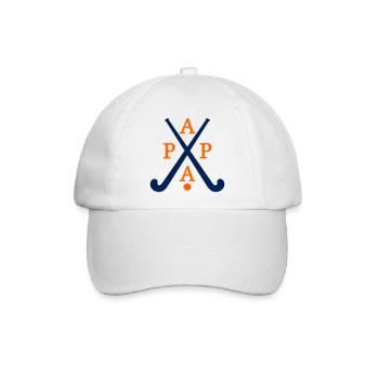Hallenhockey Papa Hockey - Baseballkappe - Weiß/Weiß - Vorne
