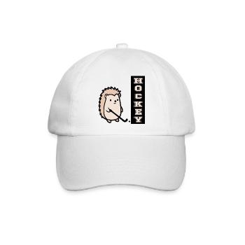 Hallenhockey Kinder Igel - Baseballkappe - Weiß/Weiß - Vorne