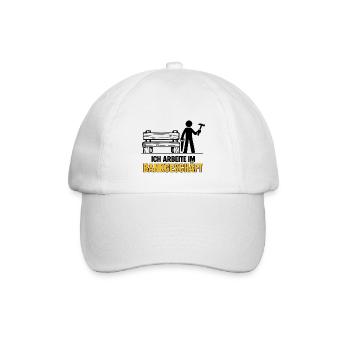 Im Bankgeschäft tätig - Baseballkappe - Weiß/Weiß - Vorne