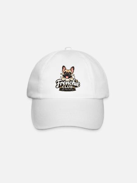 Französische Bulldogge Club – Frenchie - Baseballkappe - Weiß/Weiß