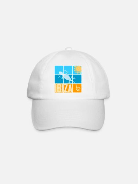Ibiza Strand Vibes - Baseballkappe - Weiß/Weiß