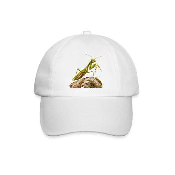 Gottesanbeterin - Baseballkappe - Weiß/Weiß - Vorne