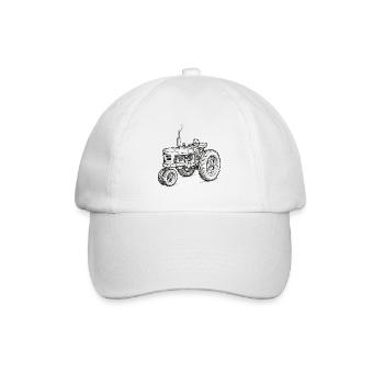 Traktor / Traktor / Traktor - Baseballkappe - Weiß/Weiß - Vorne