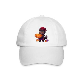 Werwolf-Koch Kürbiskuchen-Halloween - Baseballkappe - Weiß/Weiß - Vorne