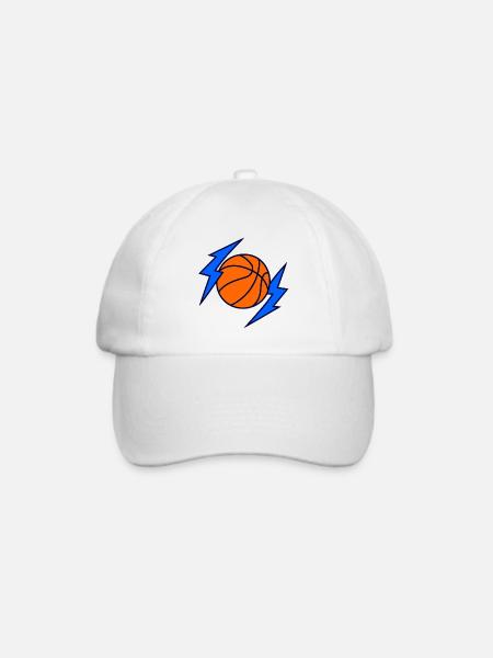 Basketball Lightning - Baseballkappe - Weiß/Weiß