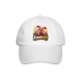 Schweinwerfer - Baseballkappe - Weiß/Weiß - Vorne