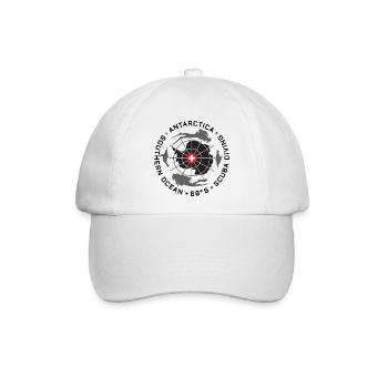 Antarktis Taucher Logo - Baseballkappe - Weiß/Weiß - Vorne