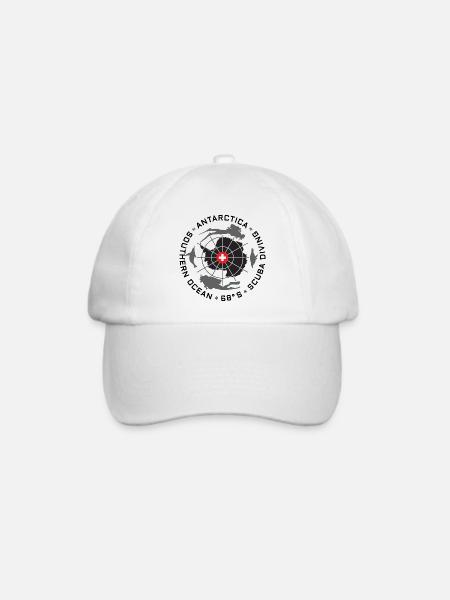 Antarktis Taucher Logo - Baseballkappe - Weiß/Weiß