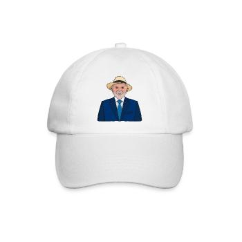 Präsident Lula da Silva Art – brasilianischer Führer - Baseballkappe - Weiß/Weiß - Vorne