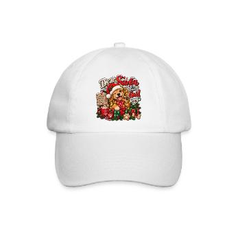 Dear Santa, I’ve Been a Good Dog - Baseballkappe - Weiß/Weiß - Vorne