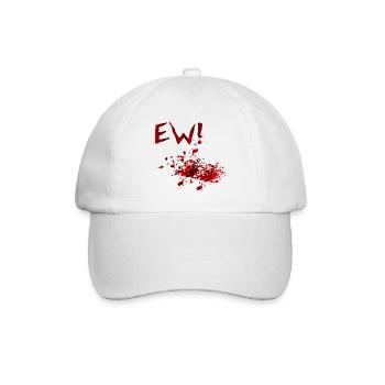 Halloween-Kostüm-Blutflecken - Baseballkappe - Weiß/Weiß - Vorne