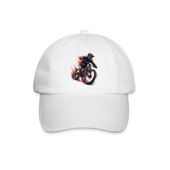 Color_biker - Baseballkappe - Weiß/Weiß - Vorne