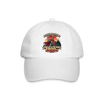 Retro Gamer 1900s Lustiger Gaming Spruch - Baseballkappe - Weiß/Weiß - Vorne