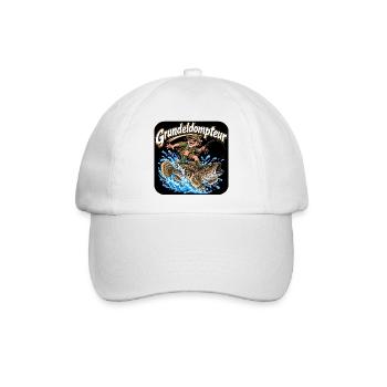 Grundeln Angeln - Baseballkappe - Weiß/Weiß - Vorne