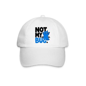 Computerchat NICHT MEIN BUG. - Baseballkappe - Weiß/Weiß - Vorne