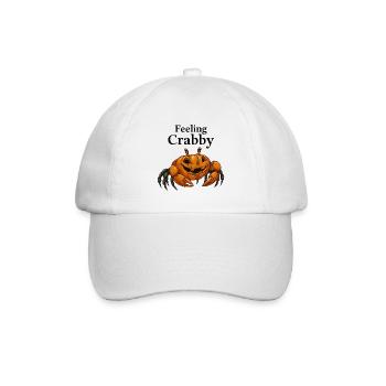 Feeling Crabby Halloween-Pumpkin - Baseballkappe - Weiß/Weiß - Vorne